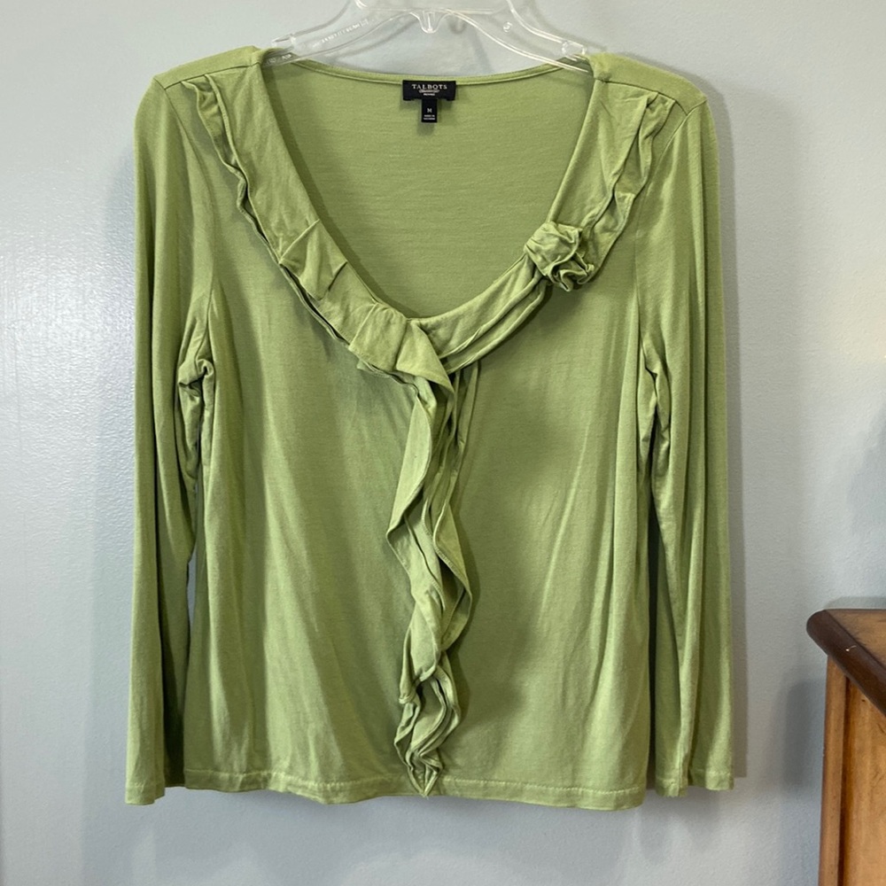 Talbot’s Petite Women’s Green Top Size Medium